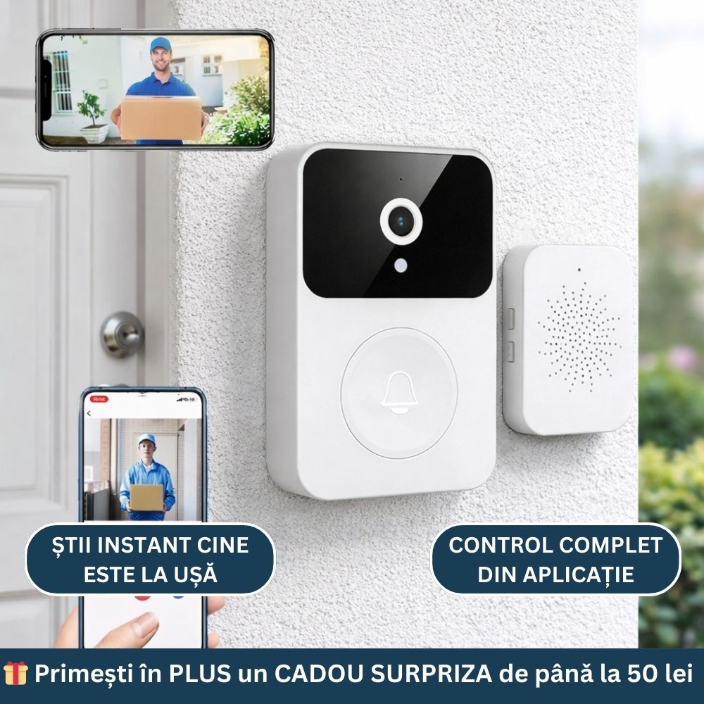 Oferta -50% sonerie video smart+cadou