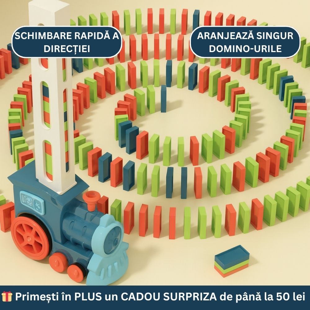 Oferta -50% tren domino+cadou