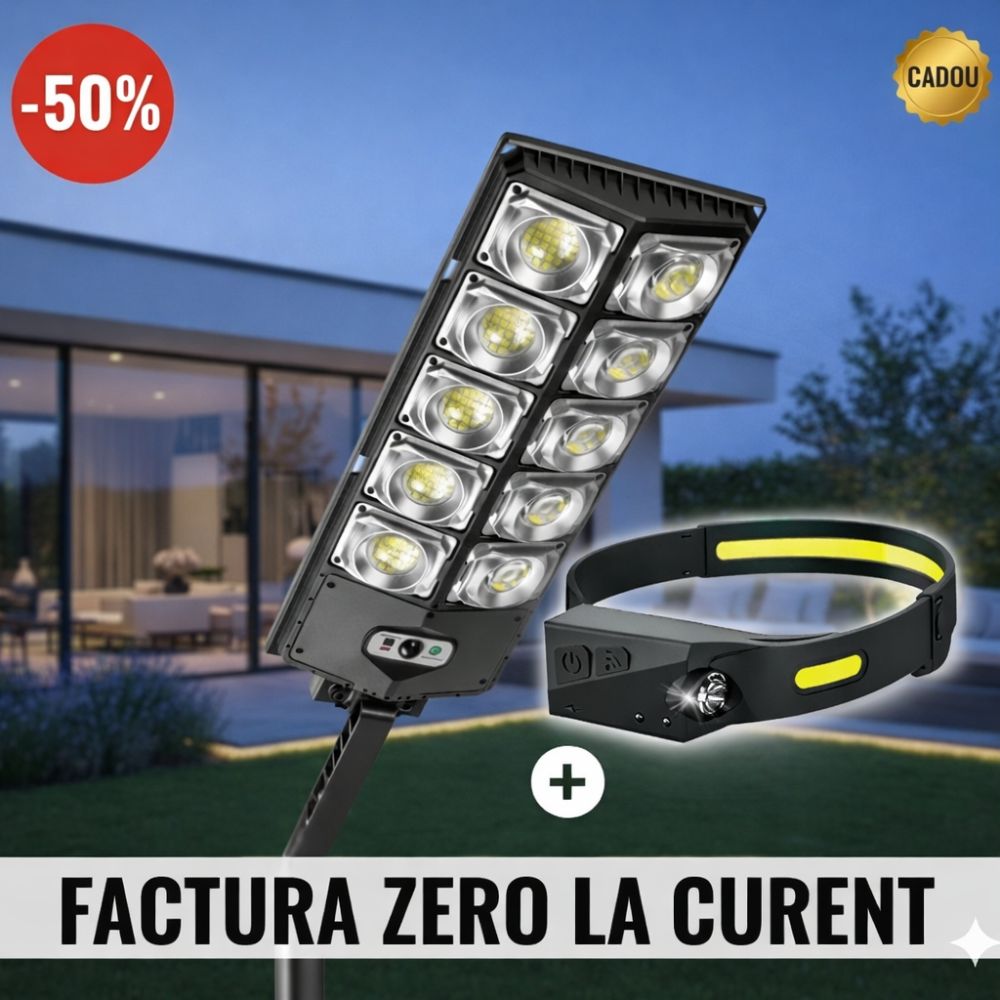 lampa stradala+lanterna de cap+cadou