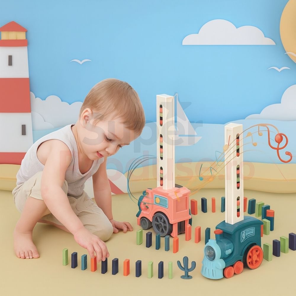 Oferta -50% tren domino+cadou