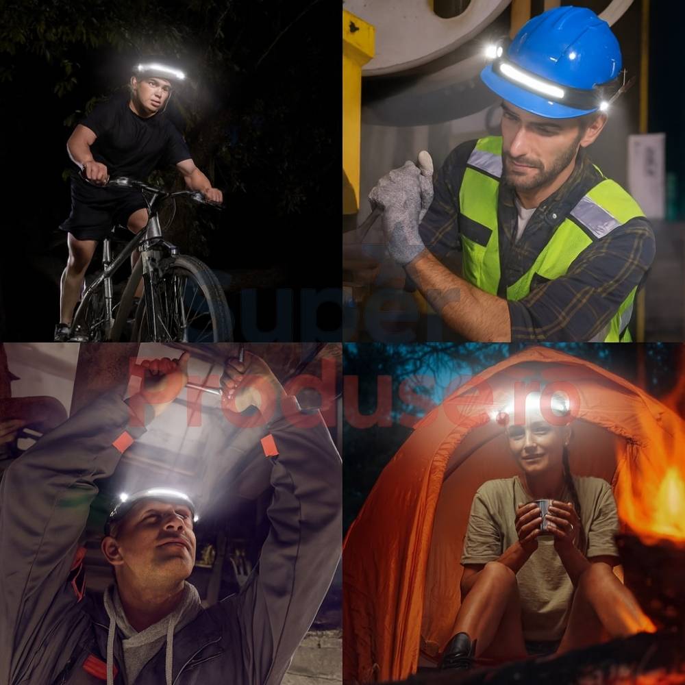 Oferta 1+1 lanterna de cap+cadou