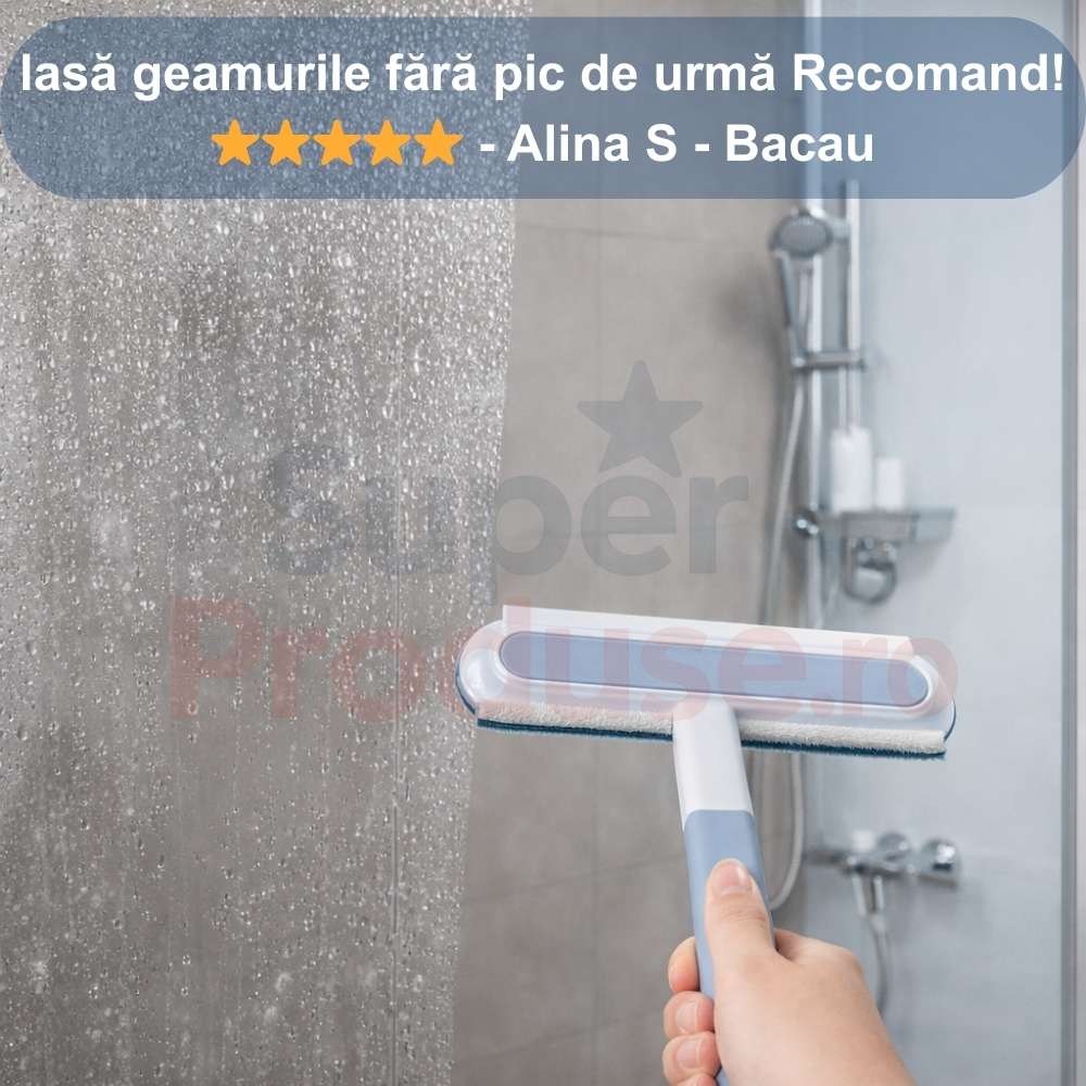 Oferta -50% mop cu pulverizator+stergator geamuri