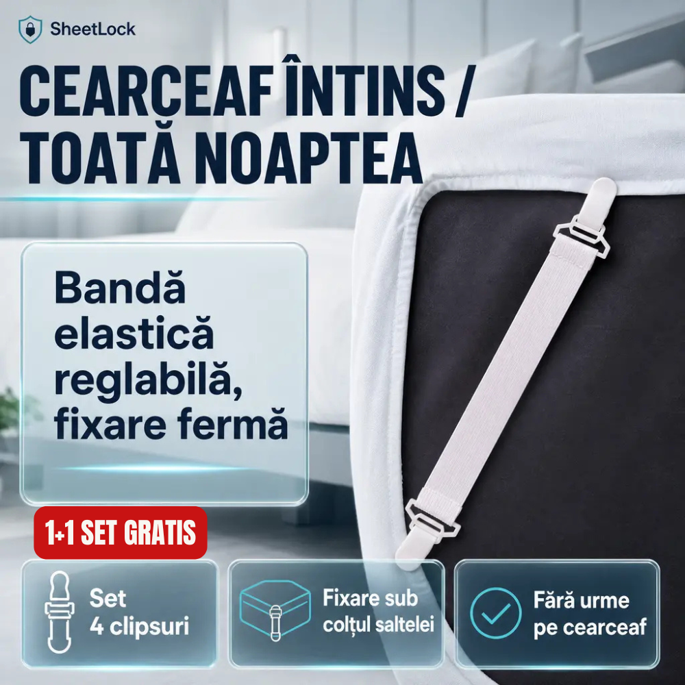 1+1 set clips-uri fixare cearceaf